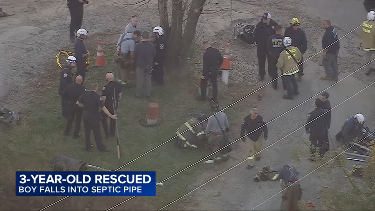 Young boy rescued after falling into septic pipe in West Goshen Township, Pennsylvania
— ABC7 Chicago (WLS-TV)